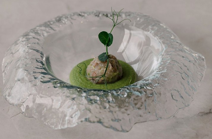 Indulge in an exclusive gourmet lunch at a Michelin-starred restaurant: In İzmir, Turkey A dish by chef Osman Serdaroğlu served at Teruar Urla, 1 Michelin Star restaurant