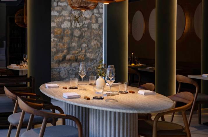 The interior of Konoba Kala restaurant in  Supetar 