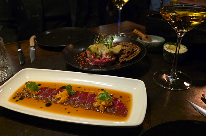 Freshly prepared dishes served at La Bohème restaurant