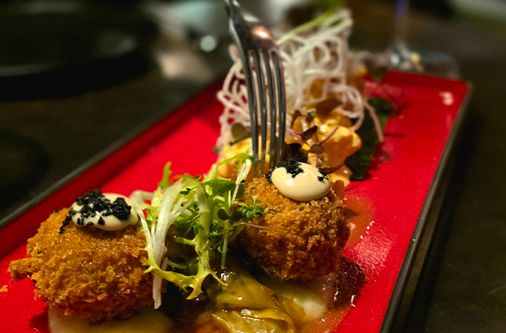 Freshly prepared dishes served at La Bohème restaurant