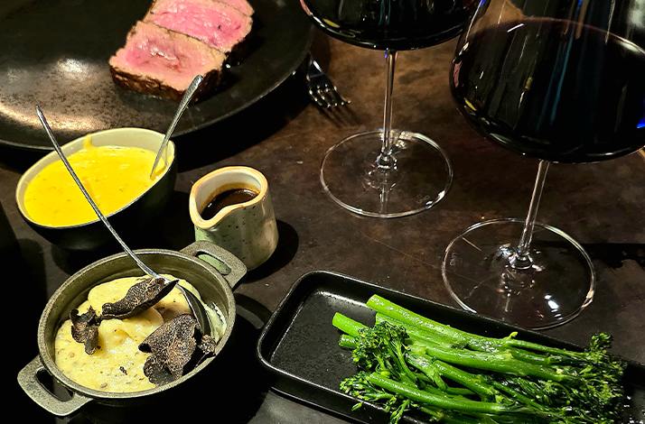 Freshly prepared dishes served at La Bohème restaurant