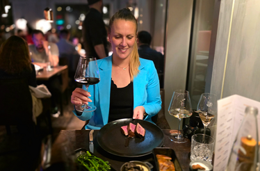 Expert food blogger Bianca Murthy in  La Bohème restaurant