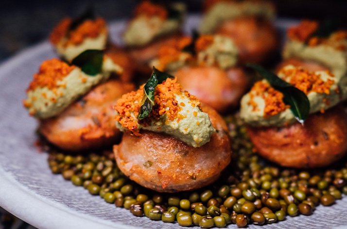 A dish from artisanal South Indian meal