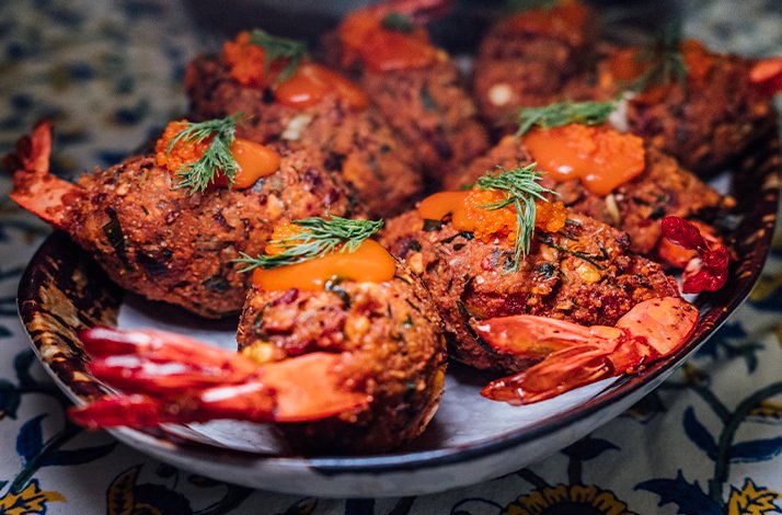 A dish from artisanal South Indian meal