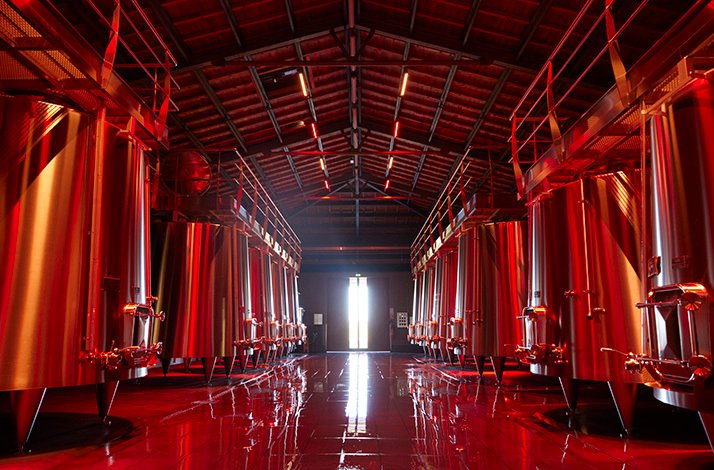 The interior of the Chateau Maison Cardinale.