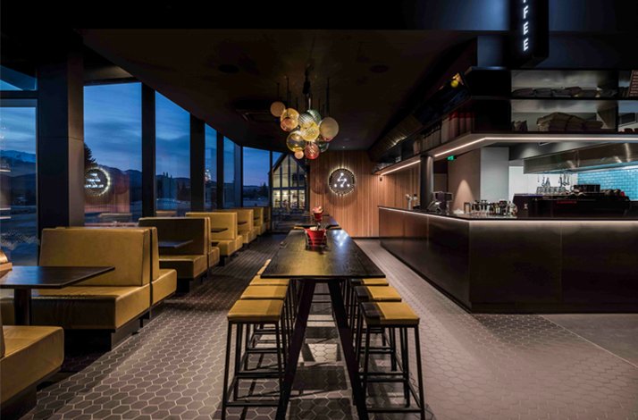 Interior of Dark Sky Diner