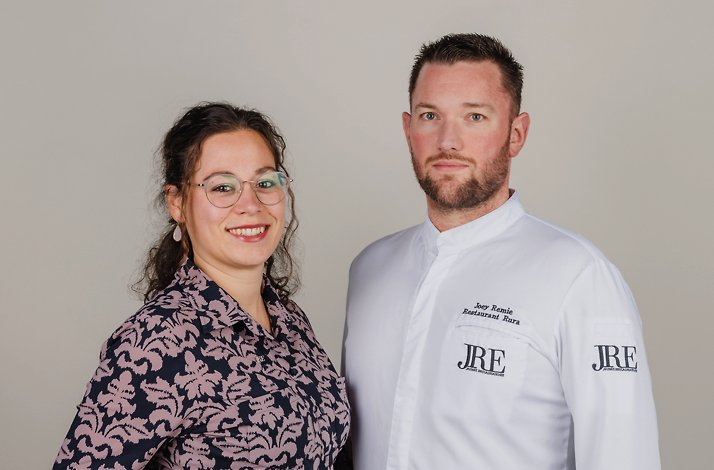 A Protrait of  chef Joey Remie and sommelier Naomi Habets
