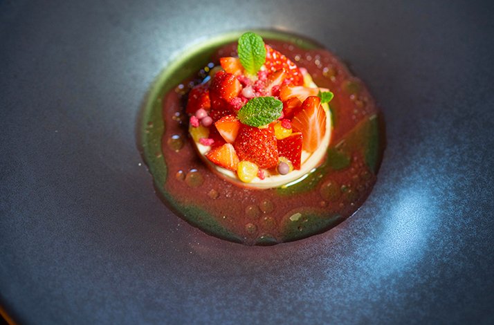 An exclusive dish made by the chef of restaurant De Saffraan.