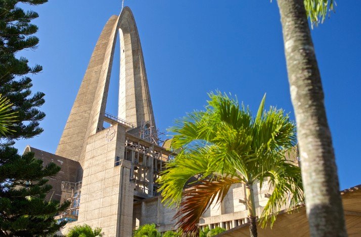 The Cathedral of Higuey captured from left side