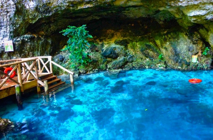 Hoyo azul watering hole in Punta Cana