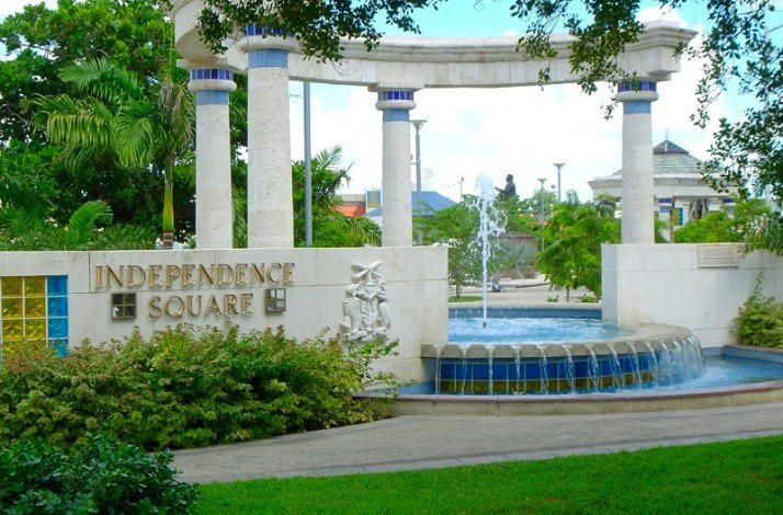 The Independence Square of Bridgetown, Barbados