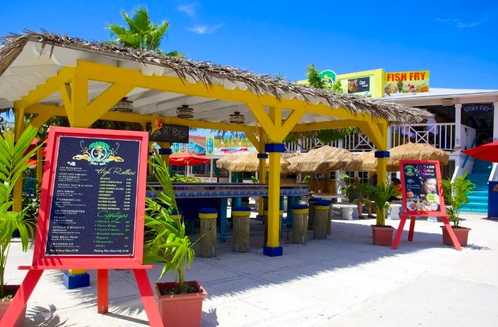A view of the the famous Arawak Cay fish fry.