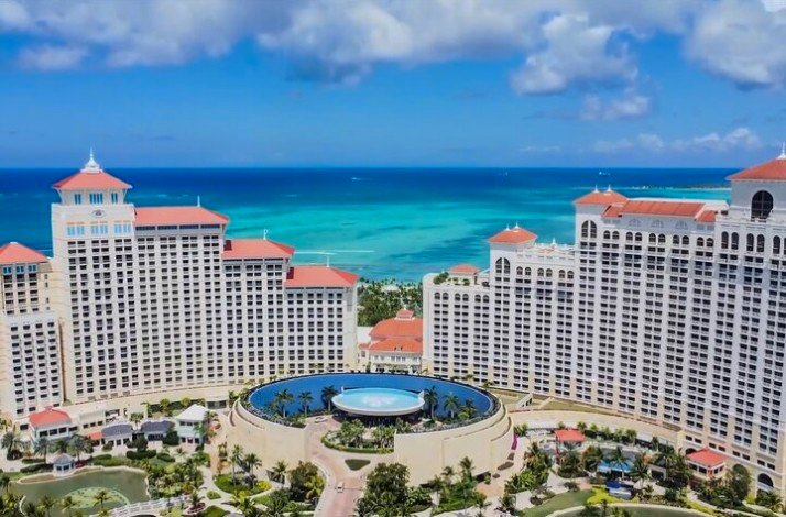 A bird view of the Caribbean's largest casino at Baha Mar Resort