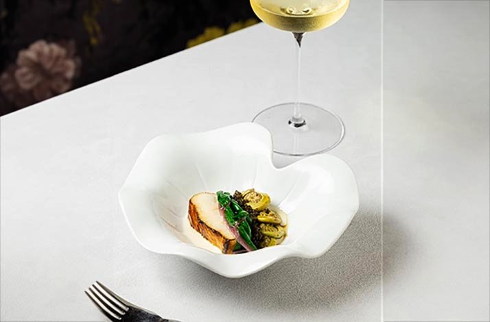 A dish place on the extraordinary plate at the DaNico.