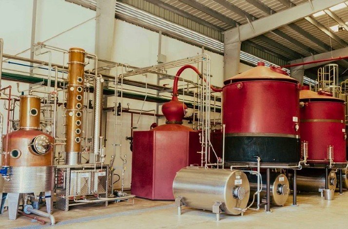 Distillation equipment at San Juan Artisan Distillers