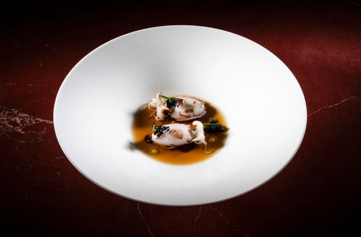 Signature dish by Chef Giulio Terrinoni for Michelin-starred restaurant Per Me.