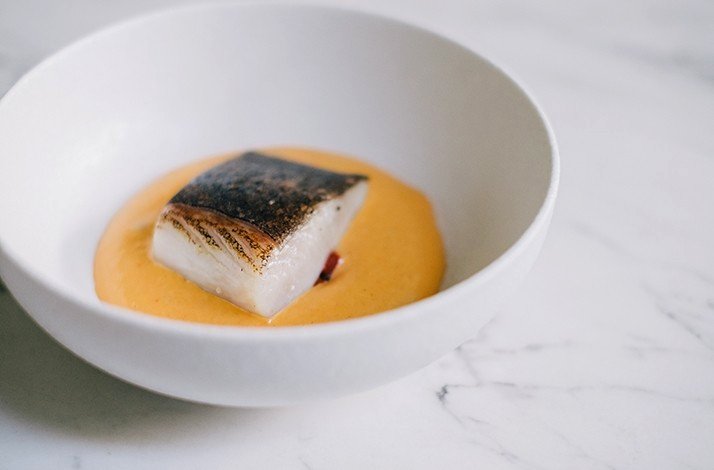 Mackerel Korean Seerfish dish served at Kanves Singapore