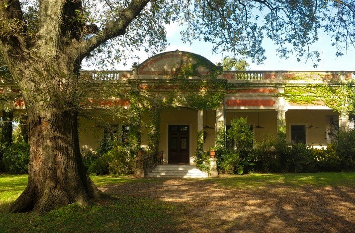 A view of the hotel Estancia El Ombú de Areco at San Antonio de Areco, Argentina.