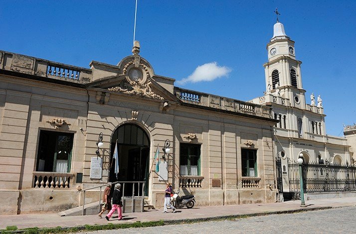 A view of the old building at San Antonio de Areco, Argentina.