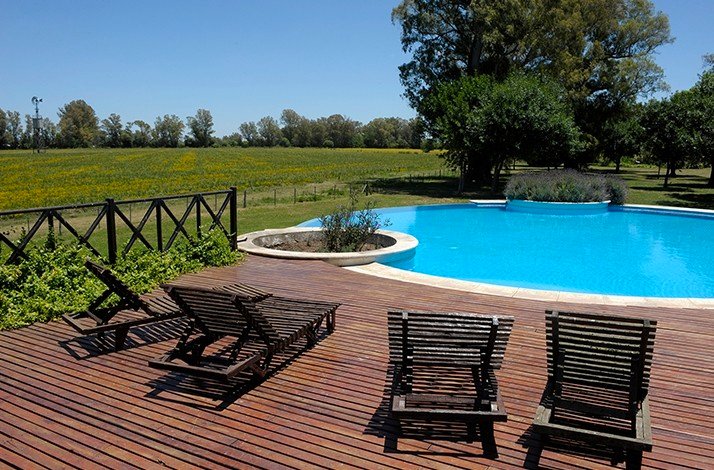 The outdoor swimming pool at the Areco Tradicion - San Antonio de Areco, Argentina.