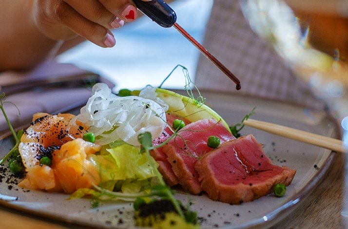 A meal made from local ingredients at Beach Resort