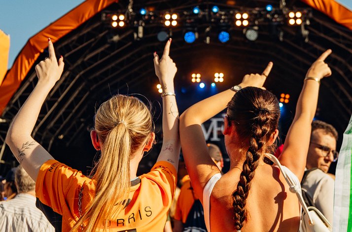 Spectators enjoying a show at a McLaren Live event.