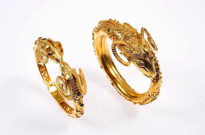 Earrings from Ilias Lalaounis Jewelry Museum collection.