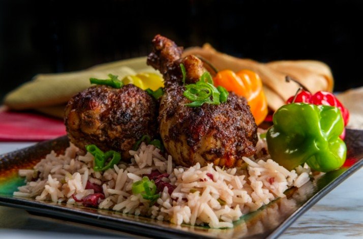 A freshly prepared traditional Jamaican dish