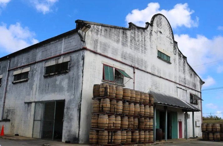 Outside of Mount gay rum distillery