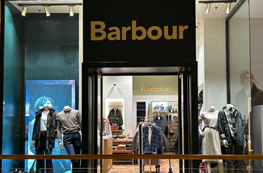 Barbour boutique in Baneasa Shopping City.