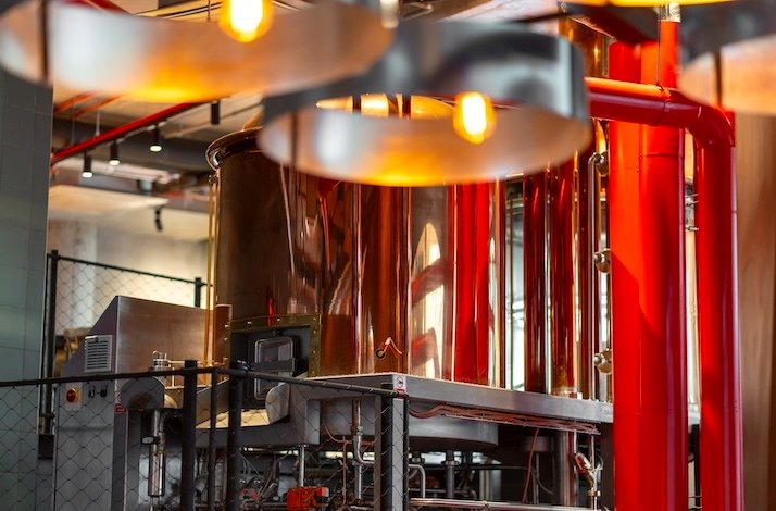 Interior of FUZE restaurant.