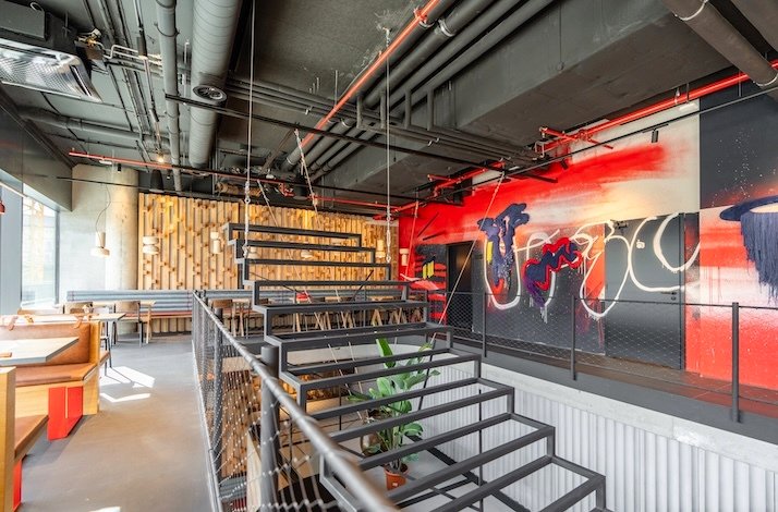 Zaha Hadid-designed FUZE restaurant.