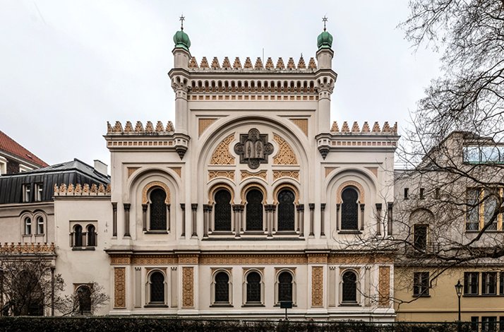 Jewish quarter building in Prague.