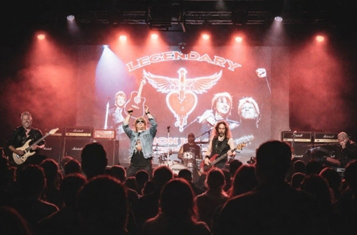 Windmill Lane Recording Studios Dublin, Bon Jovi tribute act Legendary performing on stage.