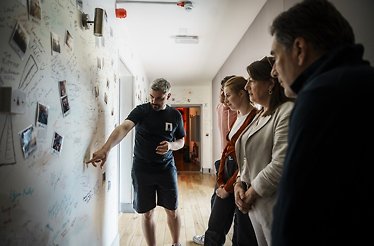 Windmill Lane Recording Studio's famed graffiti wall.