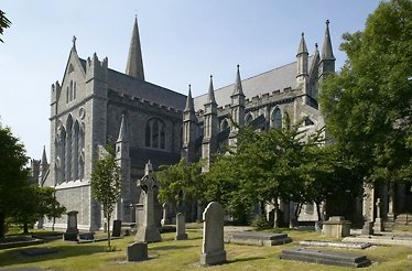 Saint Patricks Cathedral in Dublin viewed from the outside