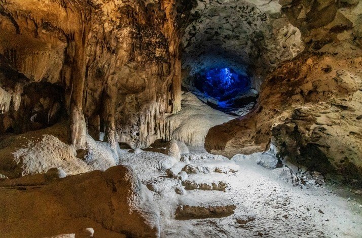 Hato Caves with unique rock formations and ancient Arawak petroglyphs