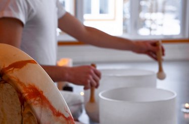 Crystal bowl for healing music from The Oasis in the City 