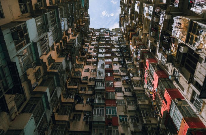 The Monster Building in Hong Kong.