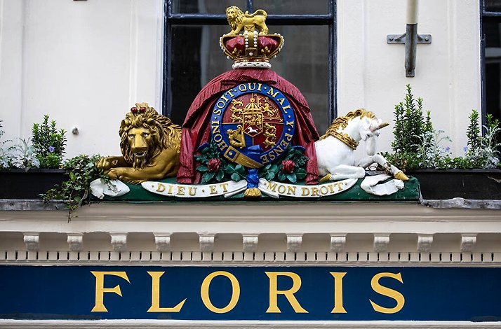 Entrance to the Floris perfume shop in London