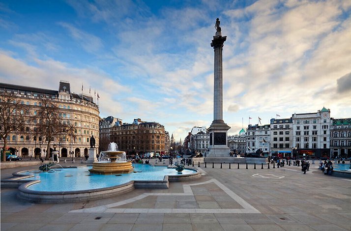 Trafalgar Square in London