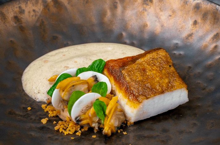 A special dish prepared by head chef Oliver Röder, at Bembergs Häuschen