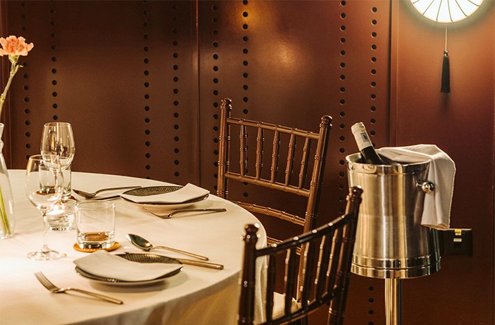 Private dining room with intimate setting at The Chow Kit.