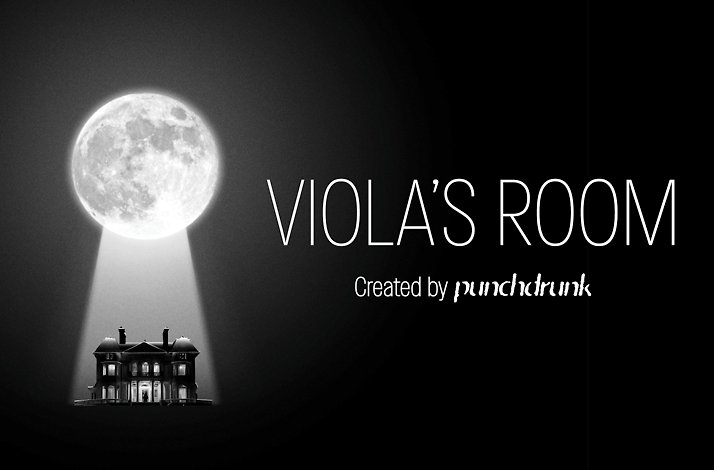 Shroud yourself in gothic mystery at Viola's Room at The Shed: In New York, New York Promotional banner for Viola's Room. Created by Punchdrunk.