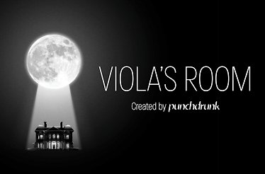 Promotional banner for Viola's Room. Created by Punchdrunk.