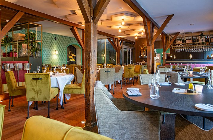 The dining area of Restaurant, Hotel & Spa Savarin