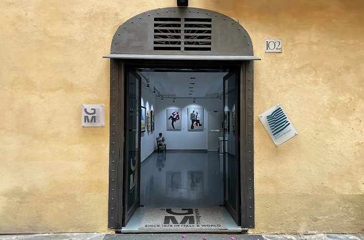 The opening door of  monogramma art gallery