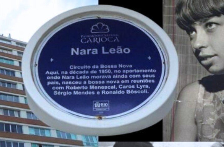 Informative plate of Nara Leao