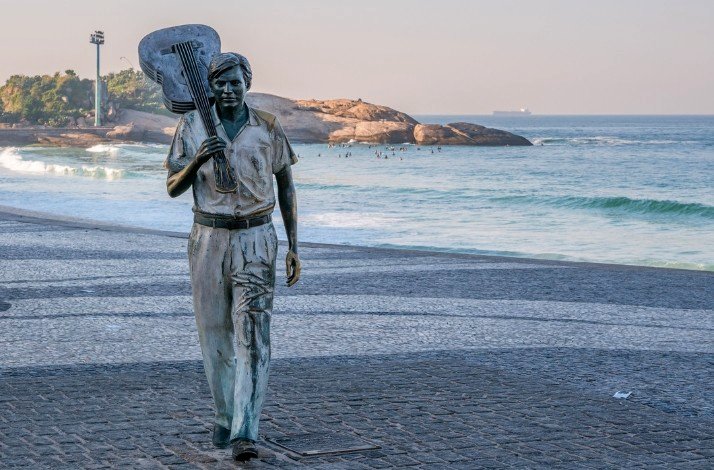 Statue of Tom Jobin at Rio de Janeiro