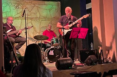 Musicians playing bossa nova